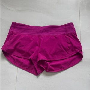 lululemon athletica Magenta Athletic Speed Shorts